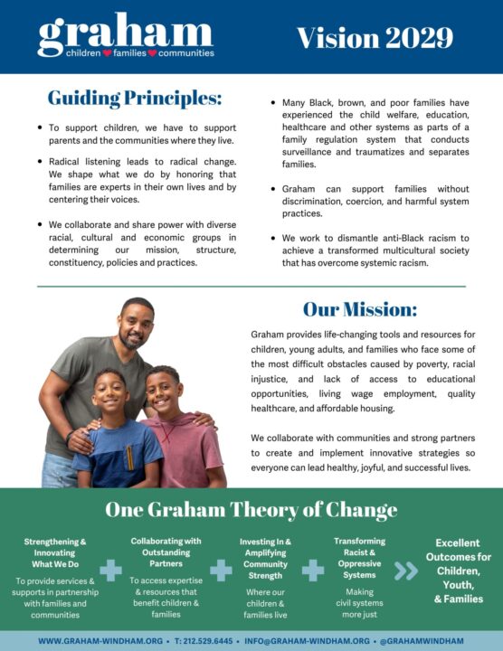 Graham's 2029 Vision Plan, including our guiding principles, mission, and theory of change